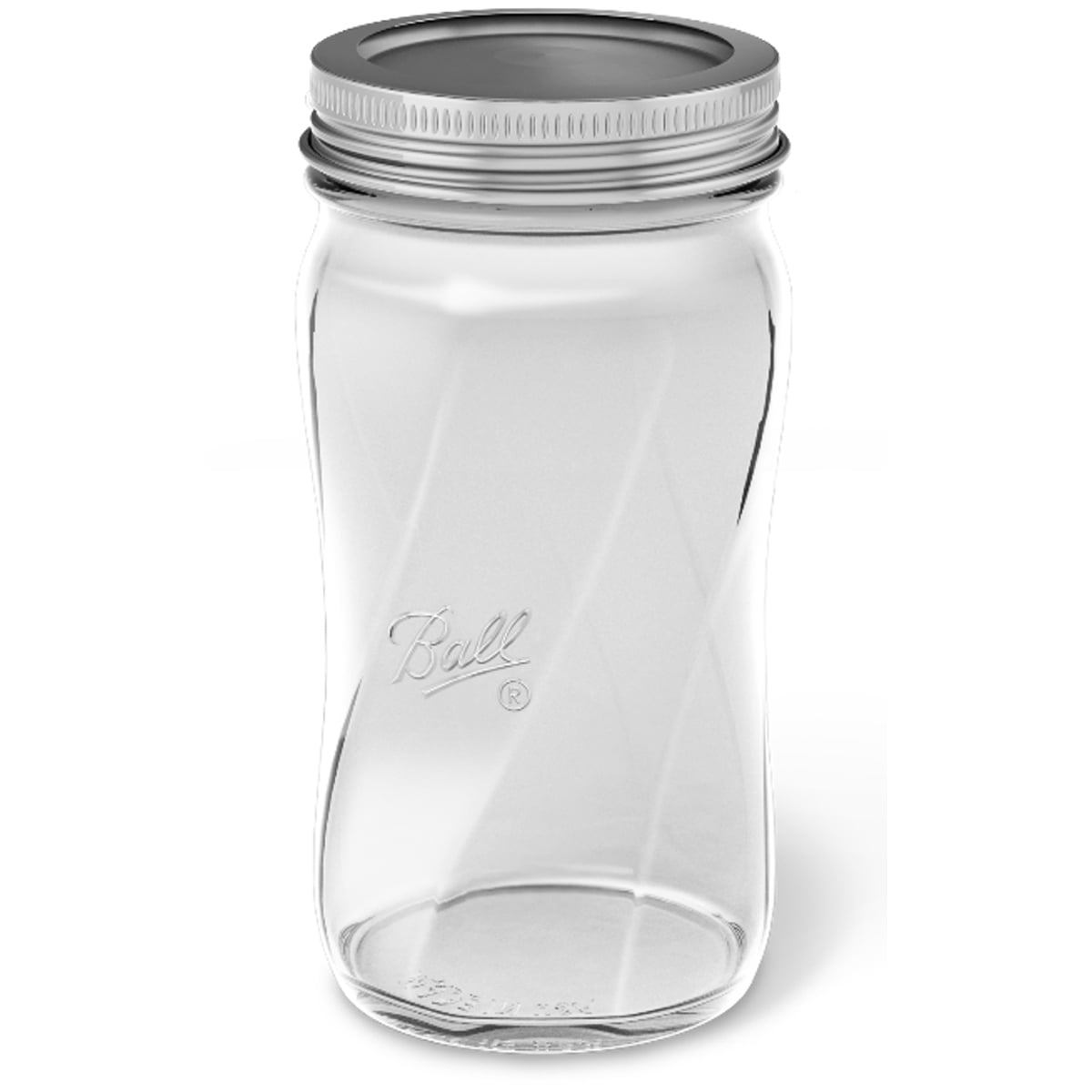 Ball (R) Regular Mouth Spiral Canning Jars 4/PkgPint Elite Series Clear Walmart Canada
