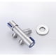 thumbnail image 5 of Adaptador en T de bidé negro con válvula de cierre de agua de acero inoxidable, válvula desviadora de conector doble para inodoro, baño, 5 of 5