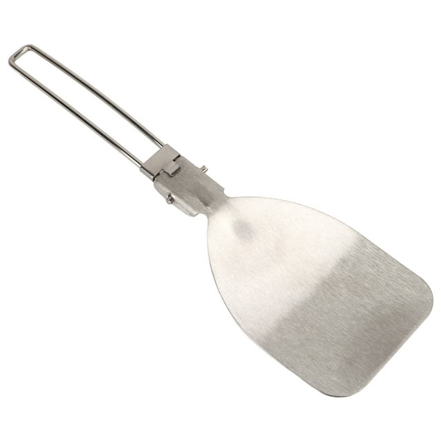 BBQ Spatula, Stainless Steel Folding Spatula Latch Design Lightweight Portable Folding Food Spatula For Outdoor Camping Cooking