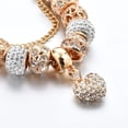 thumbnail image 3 of Pulsera bañada en oro con diamantes y cuentas brillantes, 3 of 5