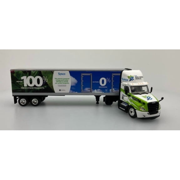 DCP by FG 1:64 eCascadia Electric Tractor w/Refrigerated Trailer: Sysco
