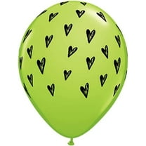 PMU Balloons 11 Inch Qualatex Prickly Heart Seeds Lime Latex Balloons For All Occasions (100/Pkg) Pkg/1