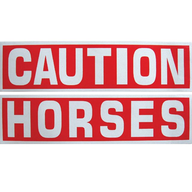 Intrepid International Autocollant Réfléchissant Cheval de Prudence (2 Pièces)