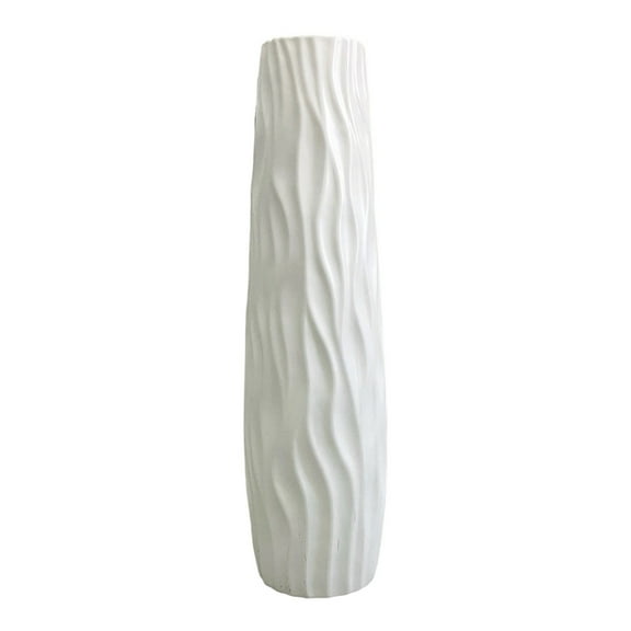 Decorative Vases Floor Centerpiece Vases Faux Ceramic Vase Big Standing Vase Flower Holder for Ofice Home Decorations
