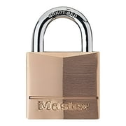 Master Lock Padlock, Solid Brass Lock, 3/4 in. Wide, 120Q (Pack of 4-Keyed Alike)