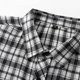 thumbnail image 4 of Blusa y camisa de manga larga con cuello vuelto para hombre, estilo informal, a cuadros, con bolsillos y botones, de licra, 4 of 7