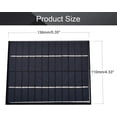 thumbnail image 2 of HUGFEGWE 12V 2W Polycrystalline Mini Solar Panel Module DIY for Light Toys Charger 136x110mm 1Pcs CJB91-112500, 2 of 7