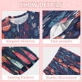 thumbnail image 7 of DIXRUYEE Fleece Pajama Set Loose Style Elastic Waist Pockets Festive Ornament Ho-ho Cute Pattern, 7 of 7