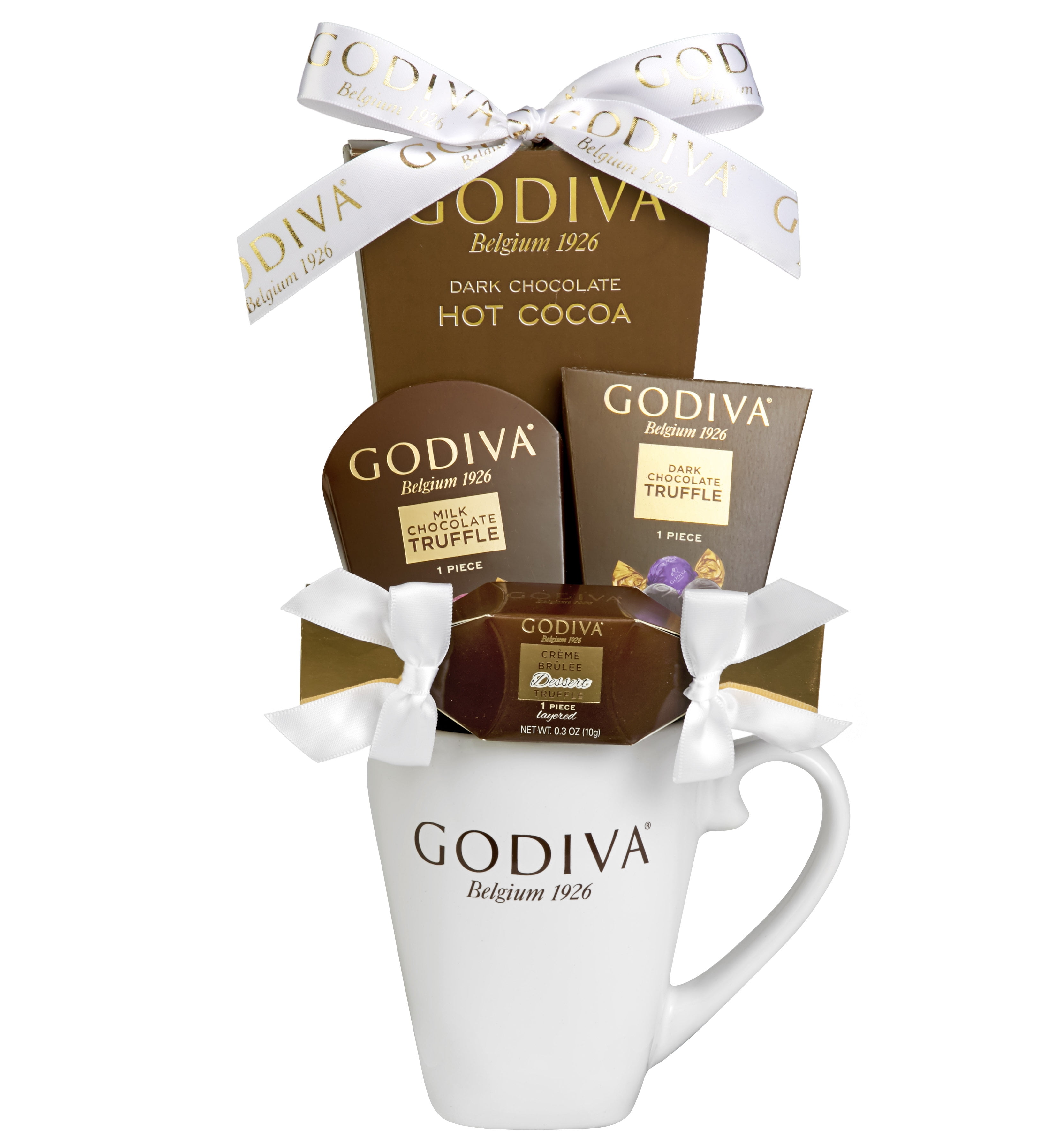 Godiva Mug Chocolate Gift Set, Includes Classic Godiva Logo Mug with