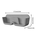 thumbnail image 3 of PPgejGEK Sunglasses Storage Box Wall Mount 6.89x2.28x1.38 Inch Plastic Eyeglass Holder Organizer Stick-On Floating Shelf for Bedside Bathroom Entry No Drilling Needed, 3 of 9