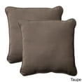 thumbnail image 5 of Pillow Perfect Outdoor/ Indoor Forsyth Taupe 18.5-Inch Throw Pillow (Set of 2), 5 of 5
