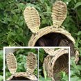 thumbnail image 2 of Straw Hamster Hut Creative Grass Rabbit House Pet Grass Nest Rabbit Grass Bed, 2 of 10