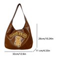 thumbnail image 2 of Lindo oso hombro de oso Pu Pu Cuero bolsos bolsos para mujeres para mujeres (marrón claro), 2 of 9