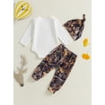 thumbnail image 5 of ZINTAOZT Newborn Baby Boy Cute Clothes Mallard Duck Embroidery Romper Bodysuit Long Pants Hat Set Fall Winter Outfits, 5 of 8