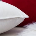thumbnail image 4 of Nneka White Velvet Lumbar Pillow 14x20" "Let It Snow" Cushion Included Insert, 4 of 5