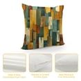 thumbnail image 4 of Acheng Gold and Blue Abstract Art Plush Pillowcase 1 Piece White, 4 of 5