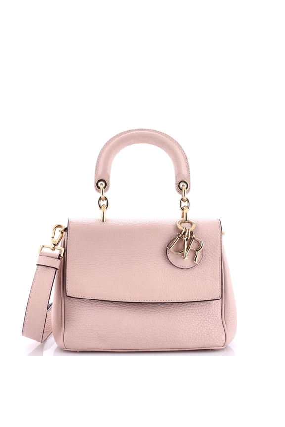 Pre-Owned Be Dior Bag Pebbled Leather Small By Rebag