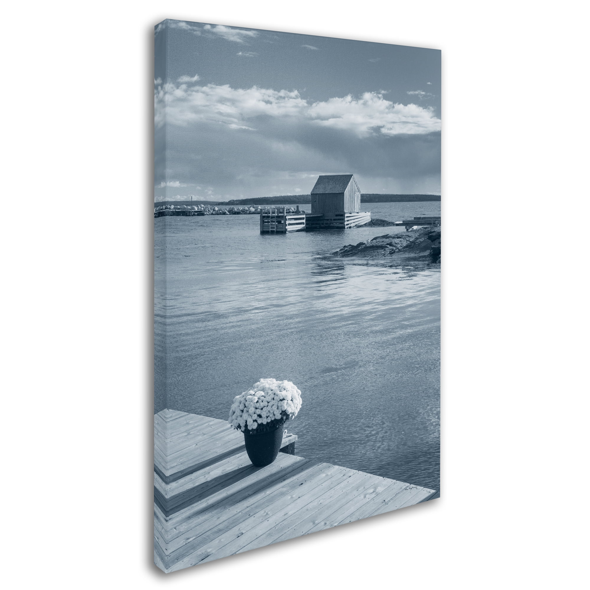 Trademark Fine Art 'By the Sea III no Border' Canvas Art by Alan Majchrowicz