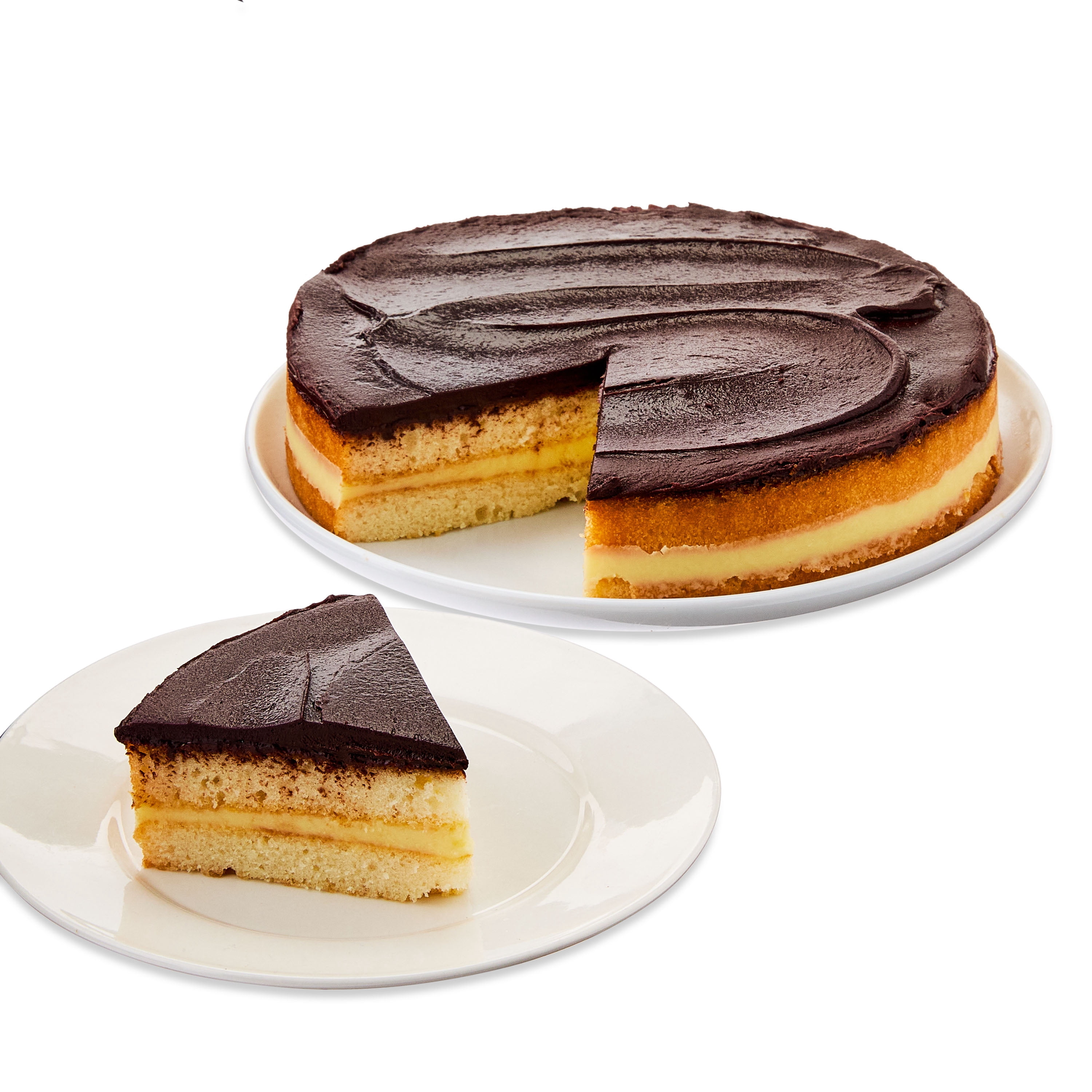 Marketside Boston Creme Cake Vanilla Cake, 26 oz (Refrigerated)