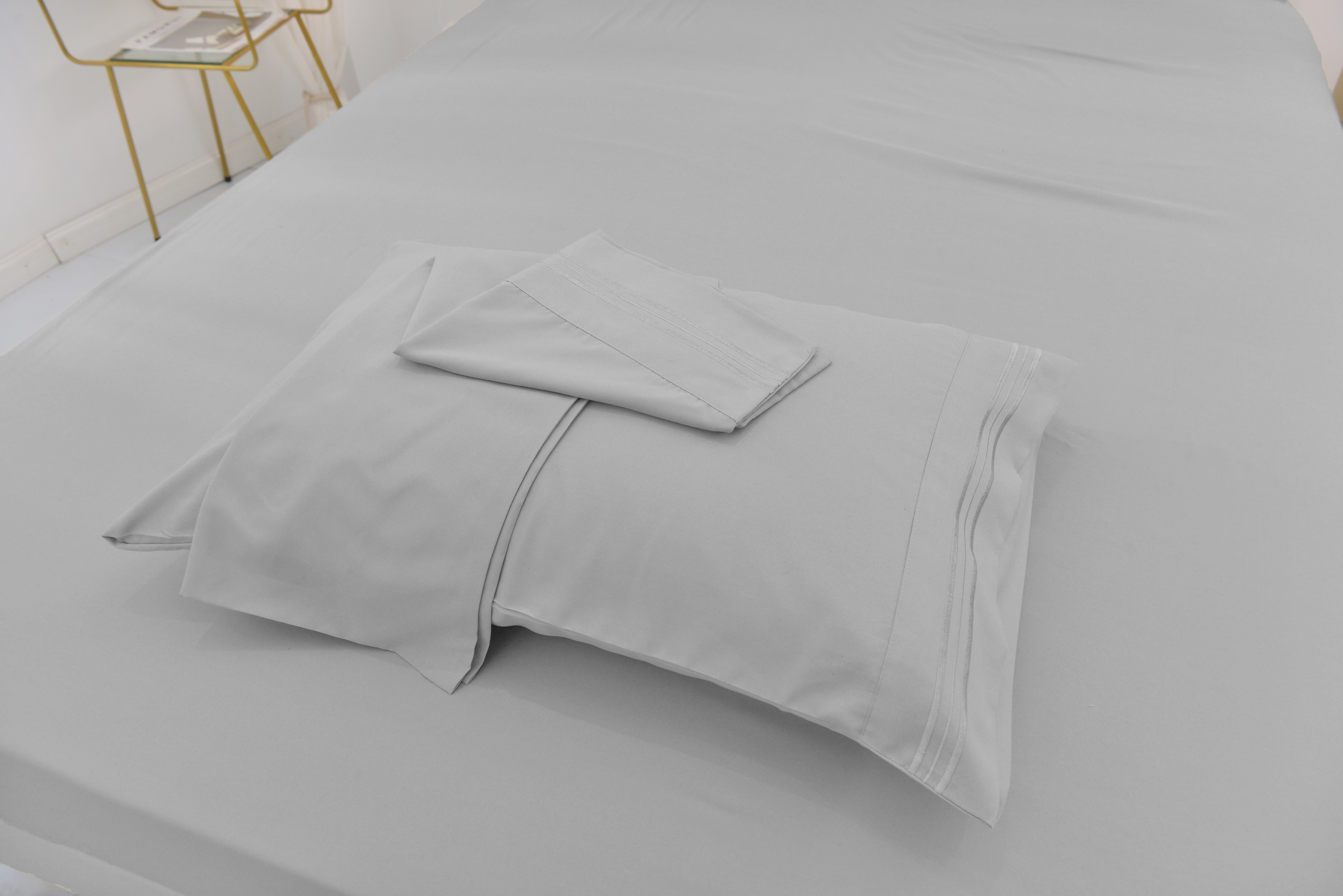 Gray NEW Hotel Style 800-Thread-Count Cotton Rich Sateen Weave Sheet Set 