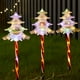thumbnail image 4 of pstuiky Luces solares navideñas con forma de estrella|árbol de Navidad y copo de nieve. Múltiples modos de iluminación. Luces solares de suelo para decoración navideña exterior, 4 of 8