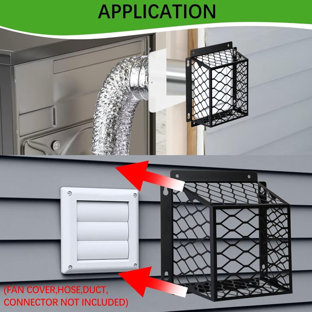 2Pcs Dryer Vents Cover Guard Drying System Protector Ventilation Bird Cage