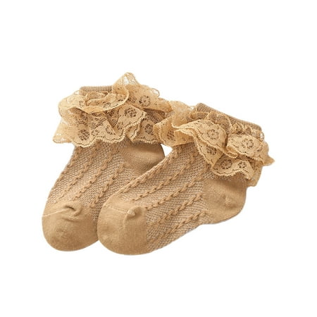 

LisenraIn Newborn Baby Socks Bow Lace Ankle Short Socks Princess Girls Socks