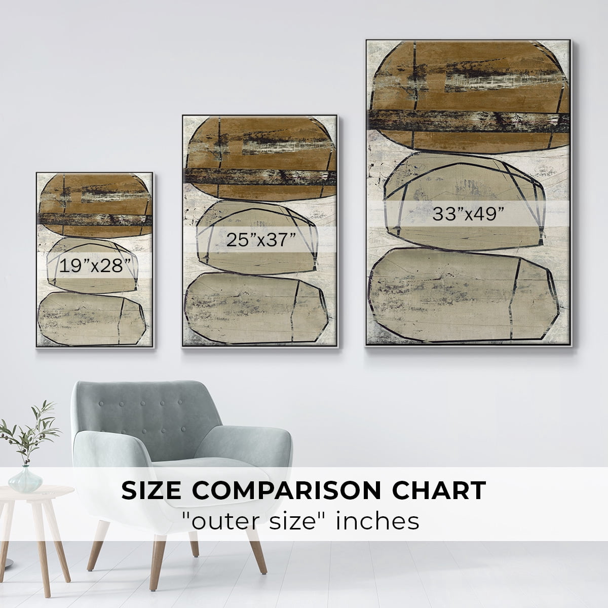 Dim Sum I Framed Premium Gallery Wrapped Canvas - Ready to Hang - 25 x 37 - White Floating Frame