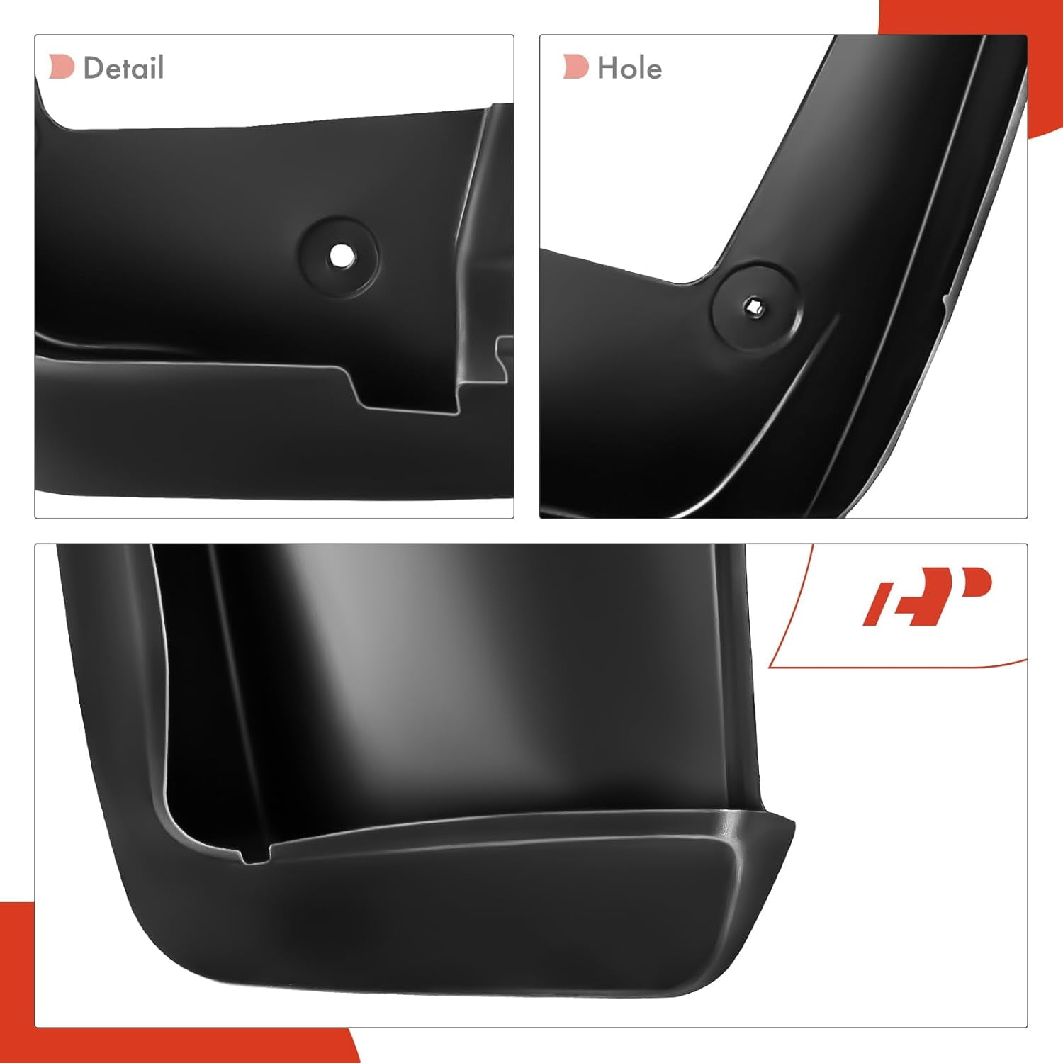 A-Premium Mud Flaps Splash Guards Replacement for Honda Accord 2008-2012 Sedan 4-Door 4-PC Set