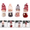 thumbnail image 3 of Muñeco de Navidad Adornos navideños de Felpa Muñeco de ángel de Navidad Adornos Colgantes para árbol de Navidad Decoración navideña para Puerta Chimenea Manto 4 Piezas Multicolor, 3 of 5