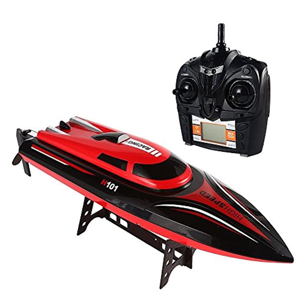 FMT H101 2 4G Remote Controlled 17 Inch Over Size 25KM H 180 Degree Flip High Speed Electric RC Racing Boat for Pools Lakes and Outdoor Adventure