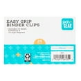 Pen + Gear EasyGrip Binder Clips, Assorted Colors and Sizes, 24 Count