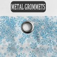 thumbnail image 6 of Christmas Shower Curtain for Bathroom, Falling Snowflake Decor Winter Holiday Cloth Fabric Shower Curtains Set with Hooks, (72x72 Inches, Blue White), 6 of 6