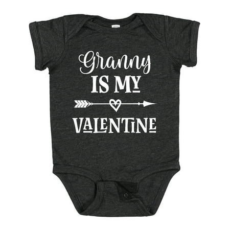 

Inktastic Granny is My Valentine Outfit Gift Baby Girl Bodysuit