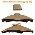thumbnail image 2 of Eurmax 10x12 Gazebo Replacement Canopy 2 Tier Replacement Canopy,Khaki, 2 of 5