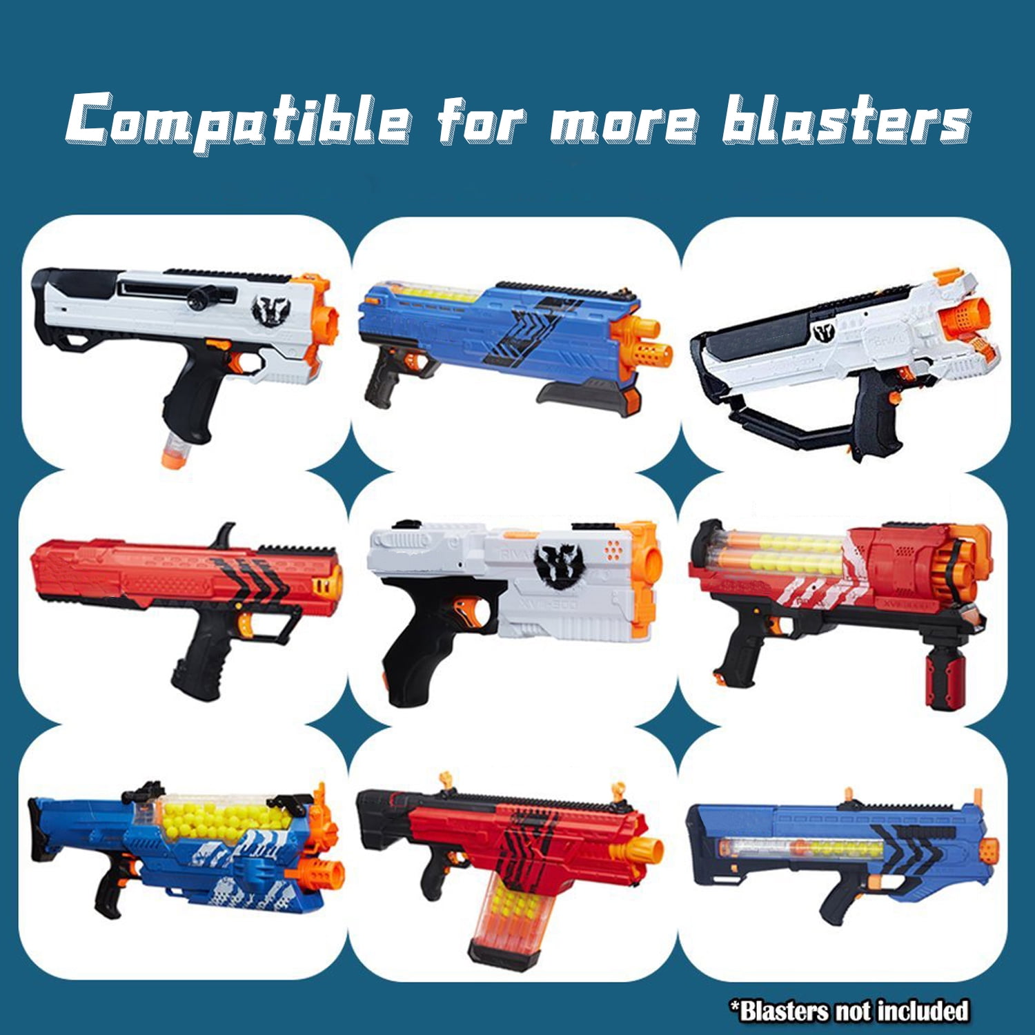 BOROLA 100 Round Refill Pack Compatible for Nerf Rival Blasters(Yellow)