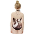 thumbnail image 4 of Ian Somerhalder Vampire Diaries Children's One-piece Swimwear Halterneck Swimsuit Summer Beach Girl's Bathing Suits Breathable Beachwear, 4 of 7