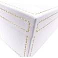 thumbnail image 4 of Oxfrd & Comma Coffret Cadeau de Luxe, Blanc avec Coutures Dorées, Grand Carré, 4 of 6