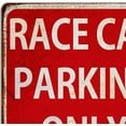 thumbnail image 2 of Race Car Room Decor For Boys，Vintage Car Metal Tin Signs Bedroom And Garage Cars Sign Wall Decor Race Car Parking Only 8x12 Inch, 2 of 3