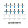 thumbnail image 2 of Dispensador de Agua de Conejo, 10pcs Bedor de Conejo de Riego de Conejito de Agua Conejo Con Tuberías de Doble Colgar para Conejillo de Indias Hurón, 2 of 7