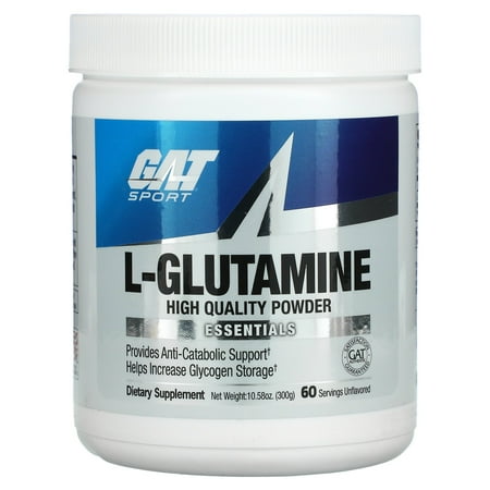 L-Glutamine  Unflavored  10.58 oz (300 g)  GAT