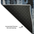 thumbnail image 5 of Addison Rugs Mayfield Premium Machine Washable Transitional Stripes Blue Rectangle Rug, 8' x 10', 5 of 6