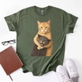 thumbnail image 3 of Funny Hugging Cats Vintage T-Shirt, Chaotic Cat Meme Tee, Pet Lover Gift, 3 of 4