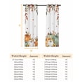 thumbnail image 6 of Fsddascl Green Orange Fall Blackout Curtains for Bedroom/Living Room, Thermal Insulated Kitchen Curtains, Pumpkins Botanical Thanksgiving Grommet Darkening Window Treatment Drapes 52"x63"x2, 6 of 6