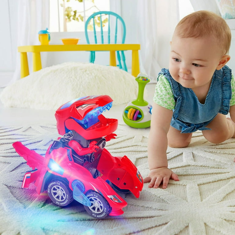 Dream Fun Dinosaur Toys for 2 3 4 5 Year Old Boys, Gift Ideas for 1 2 3  Year Old Toddler Xmas Gifts for Kids 3 4 5 6 7 8 Years Deformation Cars  Dino