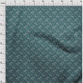 thumbnail image 4 of oneOone Polyester Spandex Teal Blue Fabric Baroque Sewing Craft Projects Fabric Prints By Yard 56 Inch Wide, 4 of 4