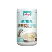 Maga Wellness Almonds & Coconut Rolled Oatmeal Cereal, Instant, 11.3 oz, Shelf Stable Plastic Jar