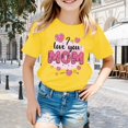 thumbnail image 2 of TZEWGL T-Shirts For Kid Bouquet Cute Printed Solid Color Short Sleeve Blouse For Infnants size 7-8T, 2 of 4