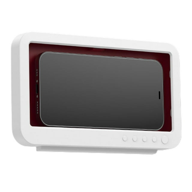 Funda Protectora Para Teléfono De Ducha Sin Perforaciones Montada En La Pared, Resistente Al Agua, Para Baño, Soporte Para Teléfono Móvil, Pantalla Táctil, Caja Giratoria Para Estante De Teléfono seitruly EL016805-01