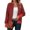 *Red #, variant on ClodeEU Womens Cropped Plaid Jacket,Long Sleeve Zip Up Jacket With Pockets,Casual Jacket Coats Hot Pink #,Womens Plus XXL